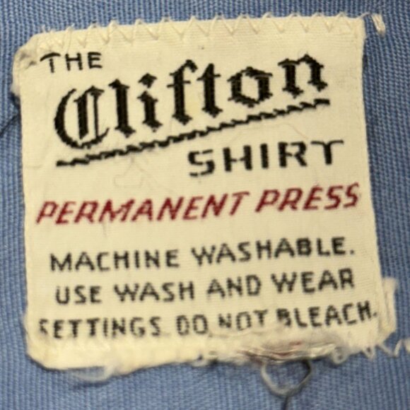 Vintage South Euclid Fire Department 60's Short Sleeve Button Shirt XL Blue - Picture 5 of 10